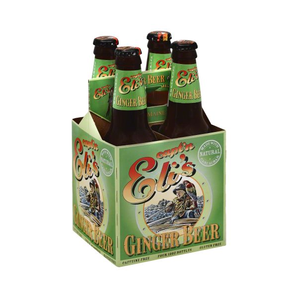 CAPTAIN E: Ginger Beer Soda 4pk, 48 oz