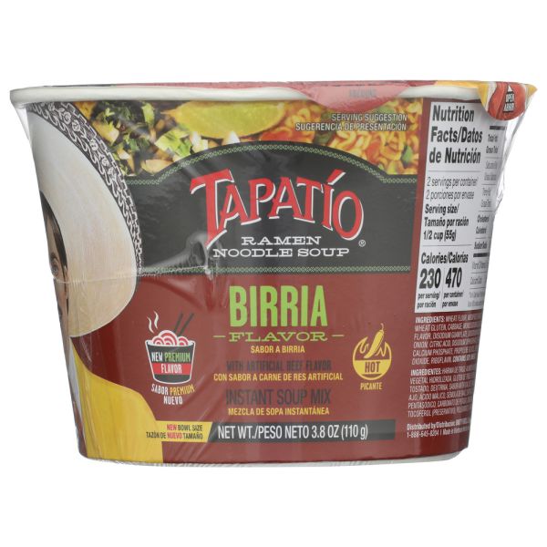 TAPATIO RAMEN: Birria Ramen Bowl, 3.8 oz