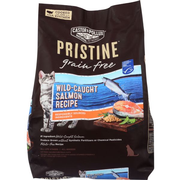 CASTOR & POLLUX: Pristine Grain Free Wild Caught Salmon Recipe, 3 lb