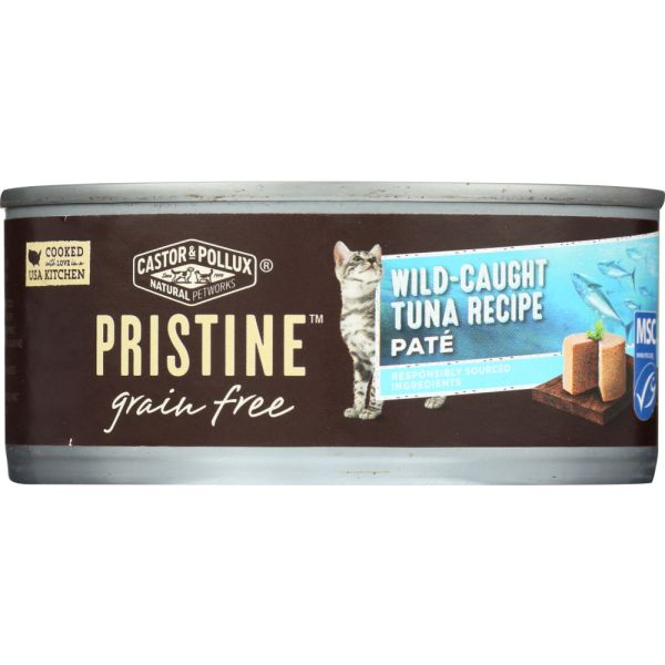 CASTOR & POLLUX: Cat Food Pristine Grain Free Tuna, 5.5 oz