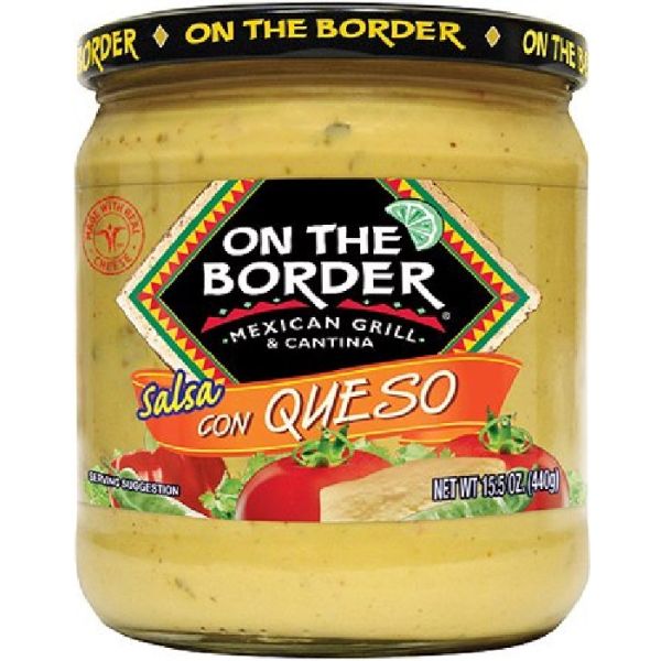 ON THE BORDER: Salsa Queso Cheddar, 15.5 oz