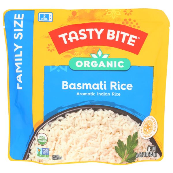 TASTY BITE: Rice Basmati Family Size, 16 oz