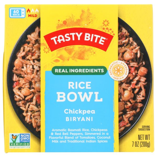 TASTY BITE: Chickpea Biryani Rice Bowl, 7 oz