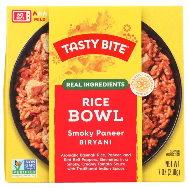 TASTY BITE: Smoky Paneer Biryani Rice Bowl, 7 oz
