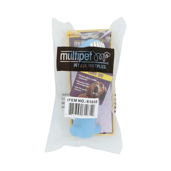MULTIPET: Toy Dog Loofa Latex Random Color, 1 ea