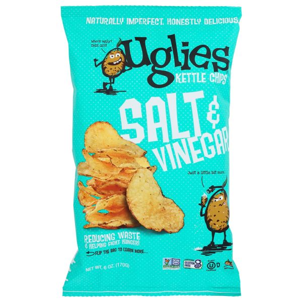 UGLIES: Salt And Vinegar Potato Chips, 6 oz