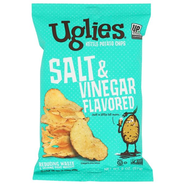 UGLIES: Salt And Vinegar Kettle Chips, 2 oz