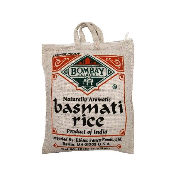 BOMBAY: Rice Basmati White, 10 lb
