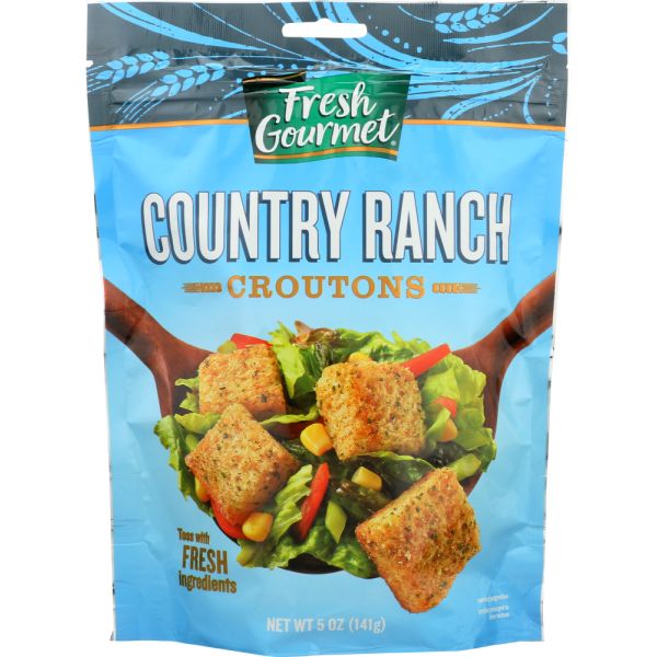 FRESH GOURMET: Country Ranch Croutons, 5 oz