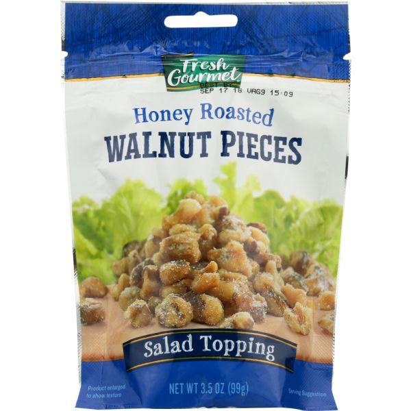 FRESHGOURMET: Walnut Pieces Glazed, 3.5 oz
