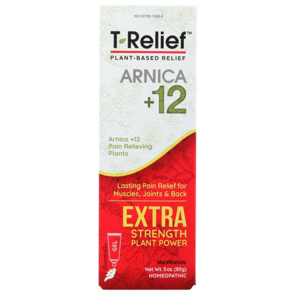 MEDINATURA: T-Relief Extra Strength Pain Gel, 3 oz