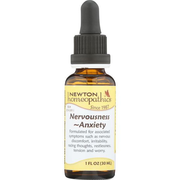 NEWTON HOMEOPATHICS: Nervousness Anxiety, 1 oz