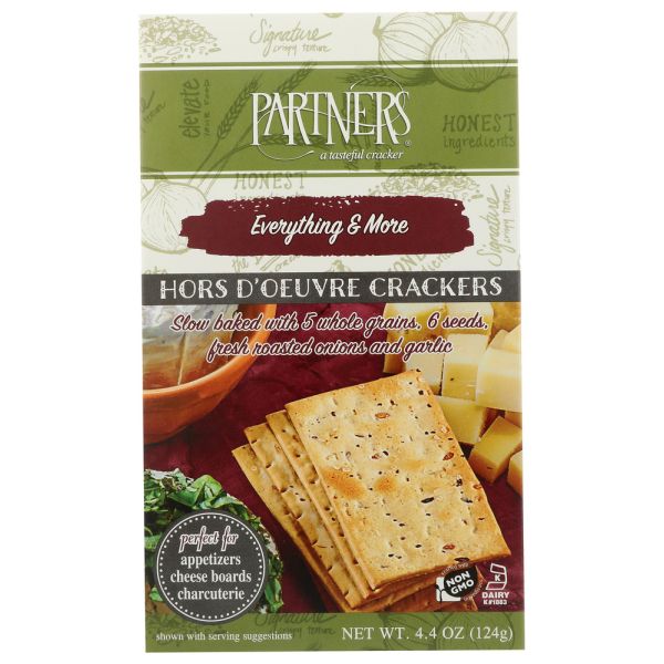 PARTNERS: Everything and More Hors D Oeuvre Crackers, 4.4 oz