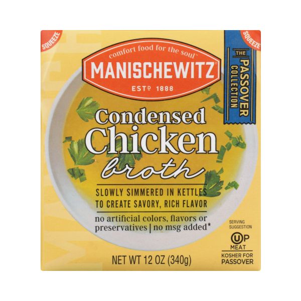 MANISCHEWITZ: Broth Chicken Condensed, 12 fo