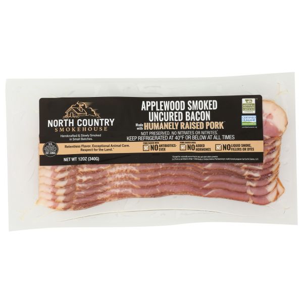 NORTH COUNTRY SMOKEHOUSE: Applewood Smoked Uncured Bacon, 12 oz