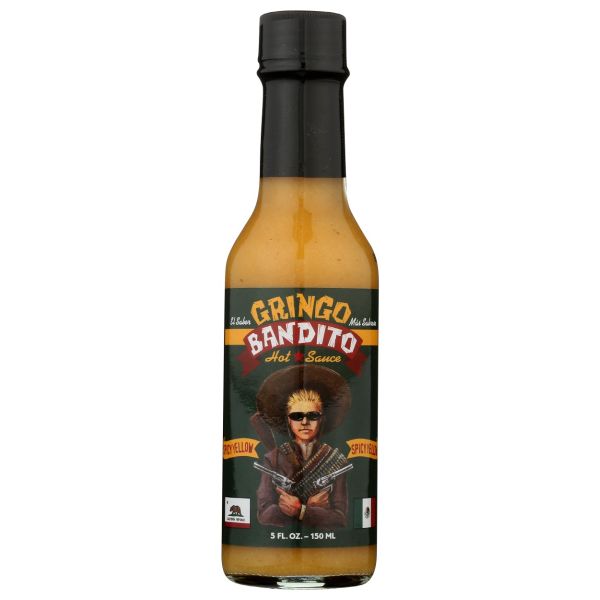 GRINGO BANDITO: Hot Sauce Spicy Yellow, 5 fo