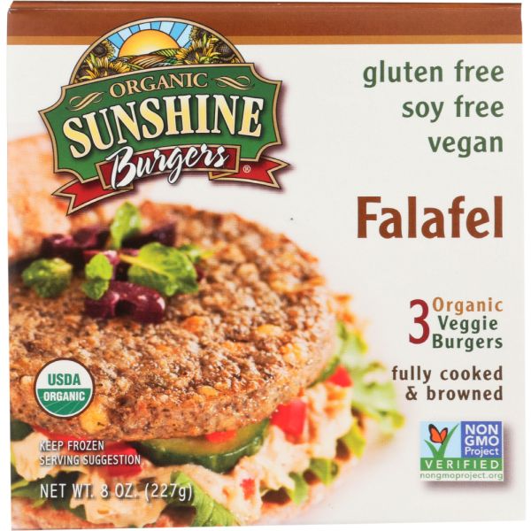 SUNSHINE BURGER: Veggie Burger Falafel, 8 oz