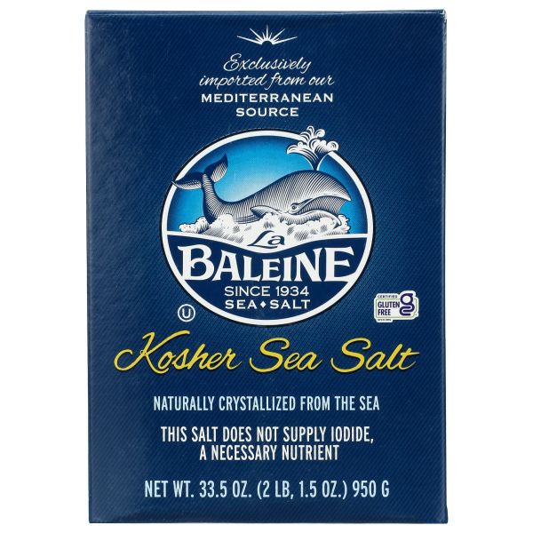 LA BALEINE: Kosher Sea Salt, 33.5 oz