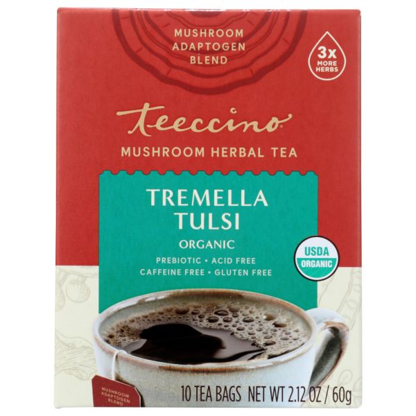 TEECCINO: Tea Tulsi Mushroom, 10 ct