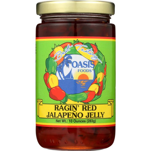 OASIS FOODS: Ragin Red Jalapeno Jelly, 10 oz