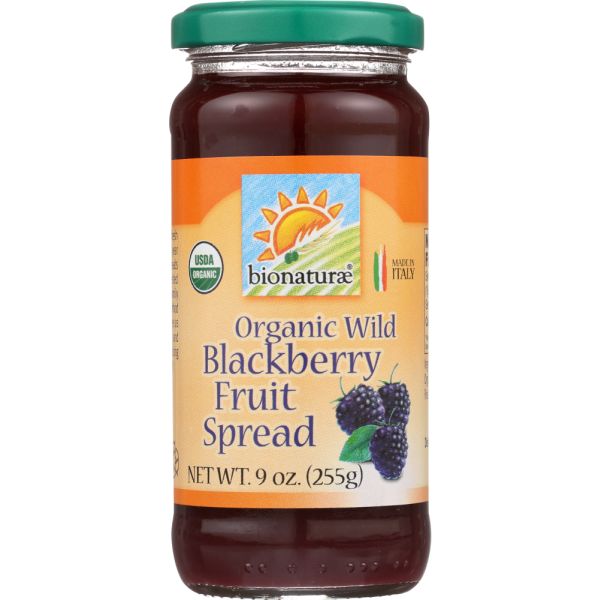 BIONATURAE: Organic Fruit Spread Blackberry, 9 oz