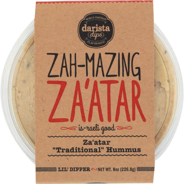 DARISTA DIPS: Za Atar Traditional Hummus, 8 oz