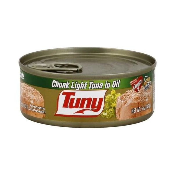 TUNY: Tuna Light Chunk Oil, 5 oz