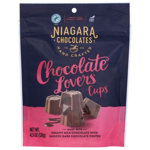 NIAGARA: Chocolate Lovers Cups Stand Up Bag, 4.5 oz