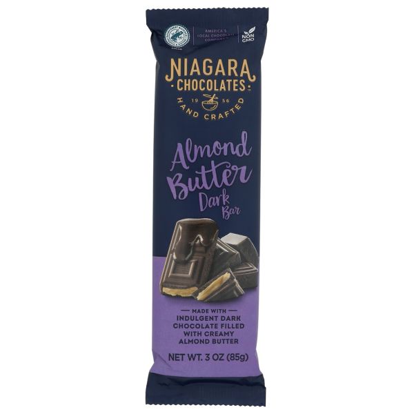 NIAGARA: Dark Chocolate Almond Butter Bars, 3 oz