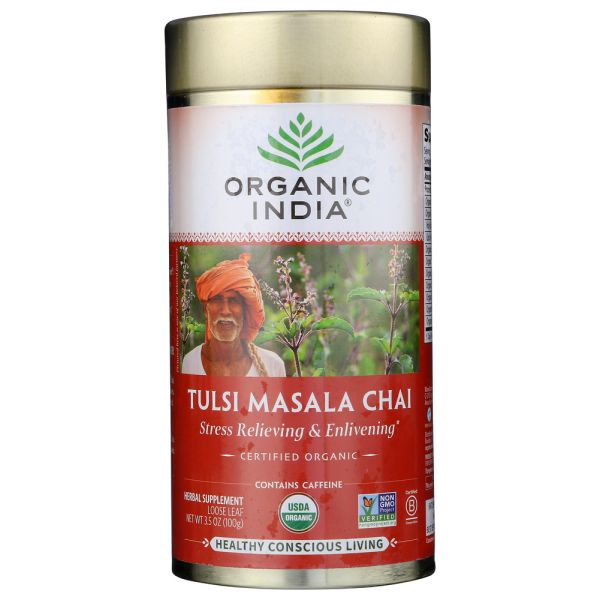 ORGANIC INDIA: Tulsi Chai Masala Tea, 3.5 oz