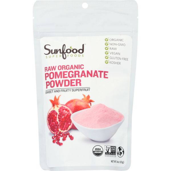 SUNFOOD SUPERFOODS: Organic Pomegranate Powder, 4 oz