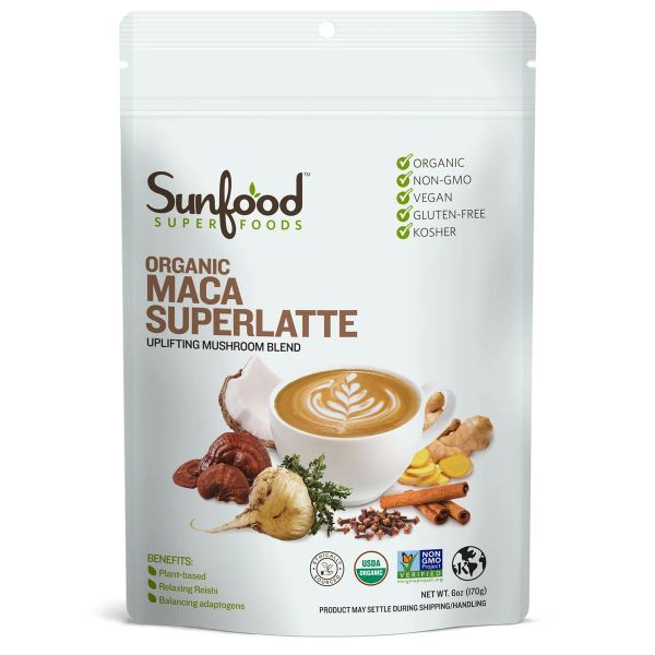SUNFOOD SUPERFOODS: Organic Maca Superlatte, 6 oz