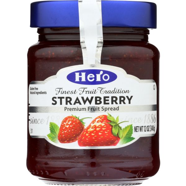 HERO: Fruit Spread Strawberry, 12 oz