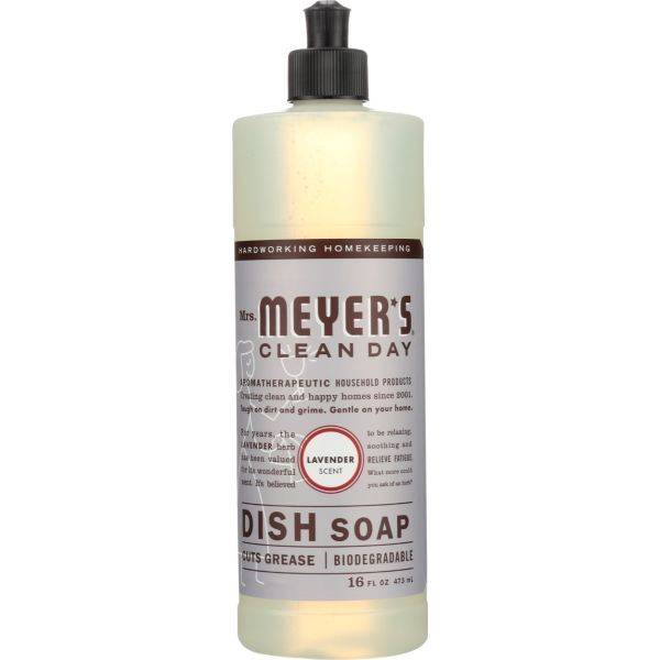 MRS MEYERS CLEAN DAY: Lavender Dish Soap, 16 oz