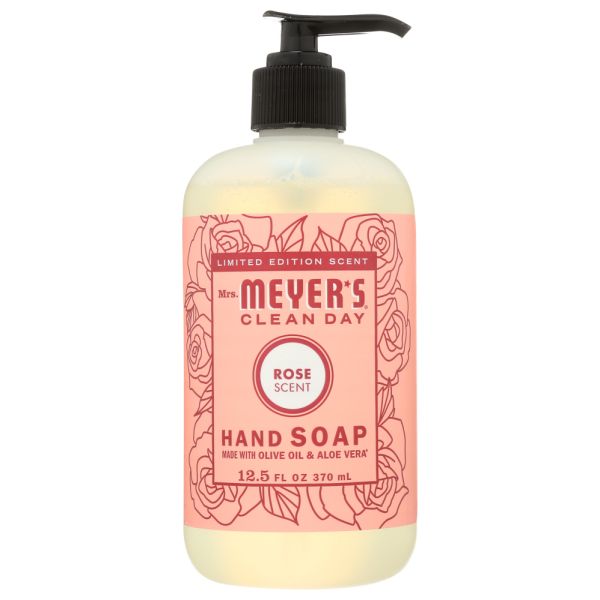 MRS MEYERS CLEAN DAY: Soap Hand Lq Spring Rose, 12.5 fo