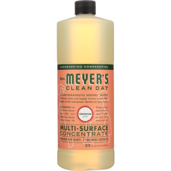MRS MEYERS CLEAN DAY: Geranium Multi Surface Concentrate, 32 oz