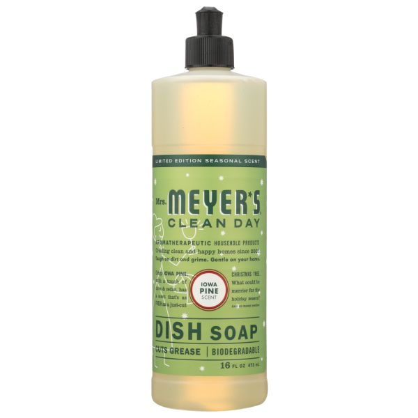 MRS MEYERS CLEAN DAY: Iowa Pine Dish Soap, 16 fo