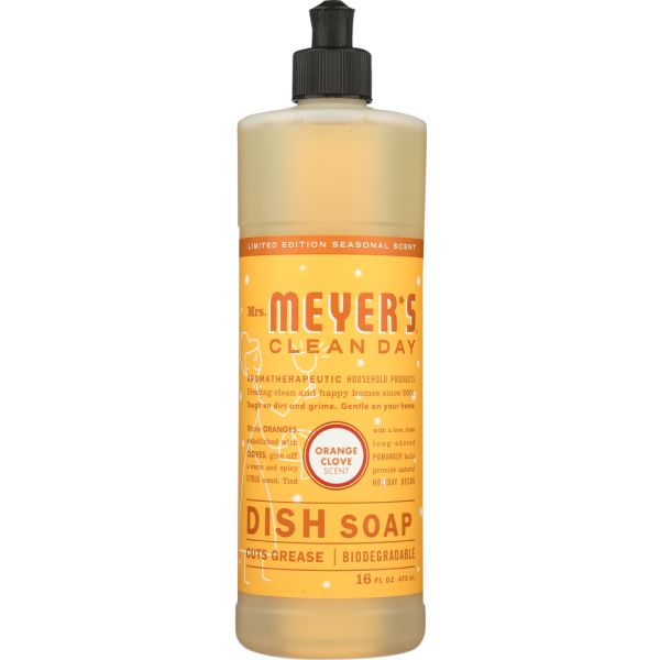 MRS MEYERS CLEAN DAY: Orange Clove Dish Soap, 16 fo