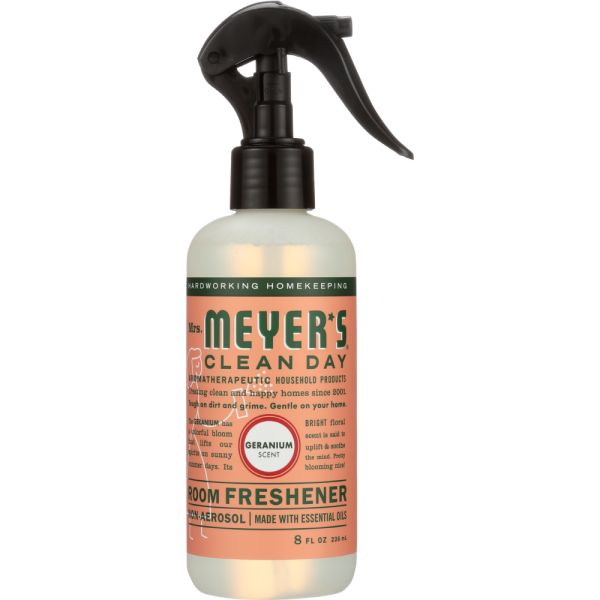 MRS. MEYER'S: Clean Day Room Freshener Geranium Scent, 8 oz
