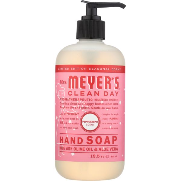 MRS MEYERS CLEAN DAY: Soap Hand Lq Hol Pepprmnt, 12.5 fo