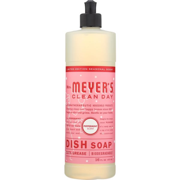 MRS MEYERS CLEAN DAY: Peppermint Dish Soap, 16 fo
