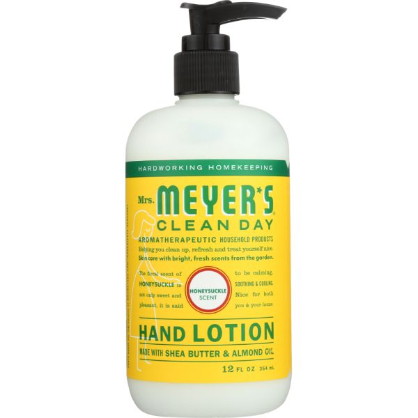 MRS MEYERS CLEAN DAY: Lotion Hand Honeysuckle, 12 fo