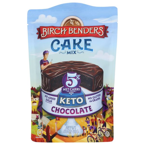 BIRCH BENDERS: Mix Cake Chocolate, 10.9 OZ