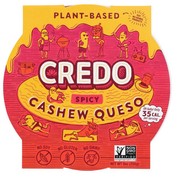 CREDO FOODS: Queso Cashew Spicy, 9 oz
