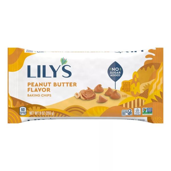 LILYS SWEETS: Peanut Butter Flavor Baking Chips, 9 oz