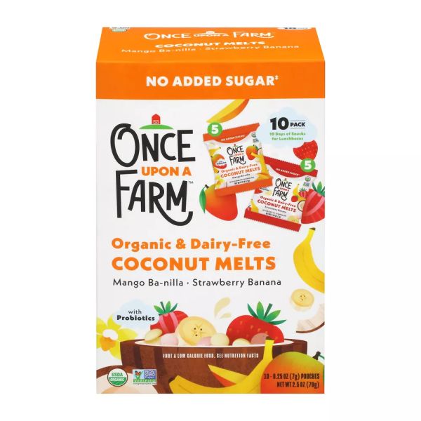 ONCE UPON A FARM: Coconut Melts Variety Pack Baby Snack 10pc, 2.5 oz