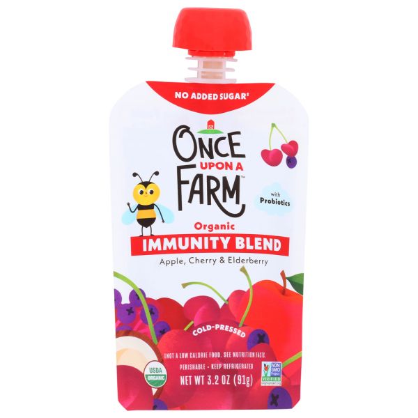 ONCE UPON A FARM: Immunity Blend Apple Cherry & Elderberry, 3.2 oz
