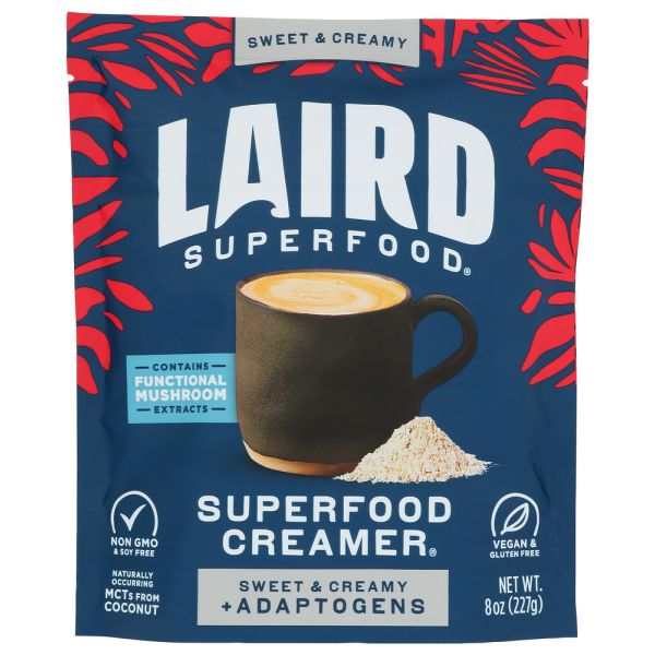 LAIRD SUPERFOOD: Original With Functional Mushrooms Superfood Creamer, 8 oz 