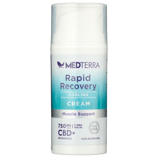 MEDTERRA: Rapid Recovery CBD Cooling Cream 750 Mg, 3.4 oz