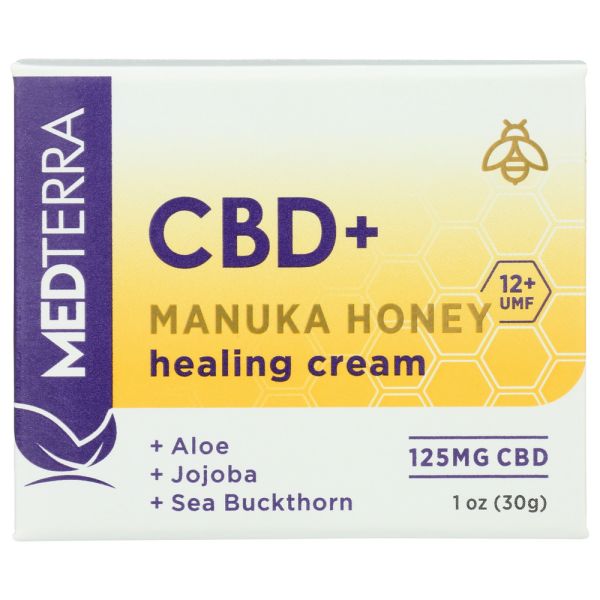 MEDTERRA: Manuka Honey CBD Healing Cream, 1 oz